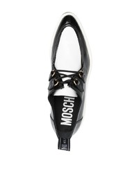 Черные кожаные ботинки дезерты от Moschino