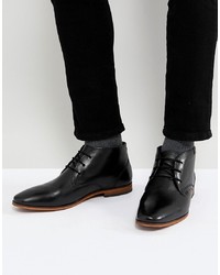 Черные кожаные ботинки дезерты от Pier One