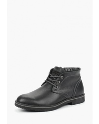 Черные кожаные ботинки дезерты от SHOIBERG