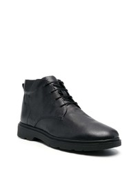 Черные кожаные ботинки дезерты от Geox