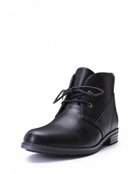 Женские черные кожаные ботинки дезерты от T.Taccardi