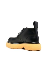 Черные кожаные ботинки дезерты от Bottega Veneta