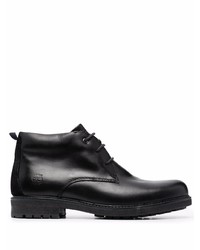 Черные кожаные ботинки дезерты от Timberland