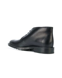 Черные кожаные ботинки дезерты от Tod's