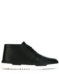 Черные кожаные ботинки дезерты от Valentino Garavani