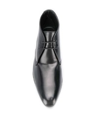 Черные кожаные ботинки дезерты от Saint Laurent