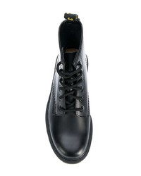 Женские черные кожаные ботинки на шнуровке от Dr. Martens