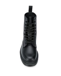 Женские черные кожаные ботинки на шнуровке от Dr. Martens