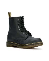 Женские черные кожаные ботинки на шнуровке от Dr. Martens