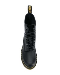 Женские черные кожаные ботинки на шнуровке от Dr. Martens