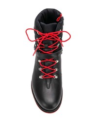 Женские черные кожаные ботинки на шнуровке от Rossignol