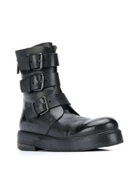 Женские черные кожаные ботинки на шнуровке от Marsèll