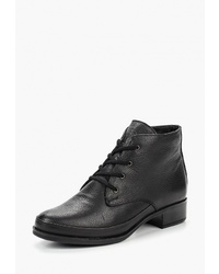 Женские черные кожаные ботинки на шнуровке от Alessio Nesca