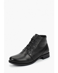 Женские черные кожаные ботинки на шнуровке от Alessio Nesca