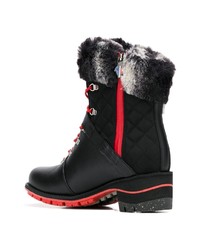 Женские черные кожаные ботинки на шнуровке от Rossignol