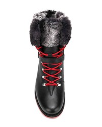 Женские черные кожаные ботинки на шнуровке от Rossignol