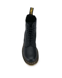 Женские черные кожаные ботинки на шнуровке от Dr. Martens