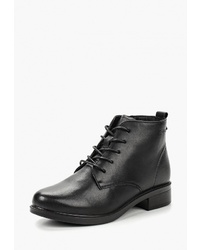 Женские черные кожаные ботинки на шнуровке от Baden