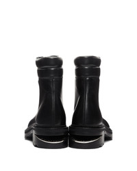 Женские черные кожаные ботинки на шнуровке от Alexander Wang