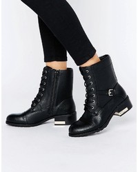 Женские черные кожаные ботинки на шнуровке от Call it SPRING