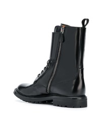 Женские черные кожаные ботинки на шнуровке от Church's