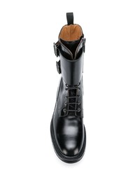 Женские черные кожаные ботинки на шнуровке от Church's