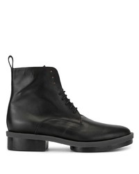 Женские черные кожаные ботинки на шнуровке от Clergerie