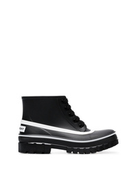 Женские черные кожаные ботинки на шнуровке от Givenchy