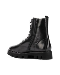 Женские черные кожаные ботинки на шнуровке от Högl