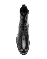 Женские черные кожаные ботинки на шнуровке от Högl