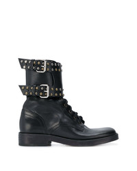 Женские черные кожаные ботинки на шнуровке от Isabel Marant Etoile