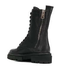 Женские черные кожаные ботинки на шнуровке от Kennel + Schmenger