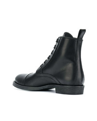 Женские черные кожаные ботинки на шнуровке от Ann Demeulemeester