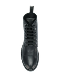 Женские черные кожаные ботинки на шнуровке от Ann Demeulemeester
