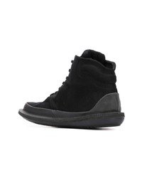 Женские черные кожаные ботинки на шнуровке от Camper