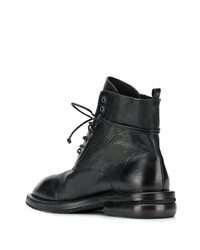Женские черные кожаные ботинки на шнуровке от Marsèll
