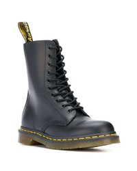 Женские черные кожаные ботинки на шнуровке от Dr. Martens