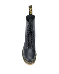 Женские черные кожаные ботинки на шнуровке от Dr. Martens