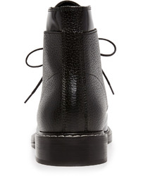 Женские черные кожаные ботинки на шнуровке от Maison Margiela