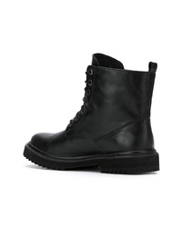 Женские черные кожаные ботинки на шнуровке от Uma Raquel Davidowicz