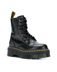 Женские черные кожаные ботинки на шнуровке от Dr. Martens