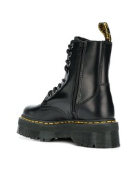 Женские черные кожаные ботинки на шнуровке от Dr. Martens