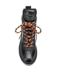 Женские черные кожаные ботинки на шнуровке от Marc Jacobs