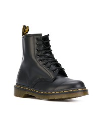 Женские черные кожаные ботинки на шнуровке от Dr. Martens