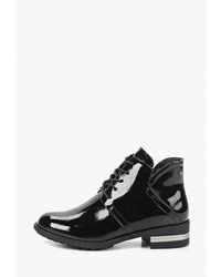 Женские черные кожаные ботинки на шнуровке от T.Taccardi