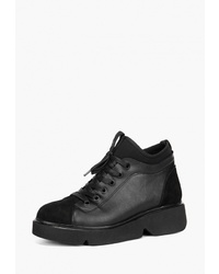Женские черные кожаные ботинки на шнуровке от Westfalika