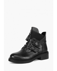 Женские черные кожаные ботинки на шнуровке от Westfalika
