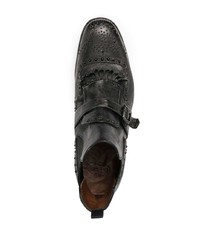 Мужские черные кожаные ботинки челси с украшением от Church's