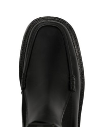 Мужские черные кожаные ботинки челси с украшением от Toga Virilis