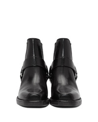 Женские черные кожаные ботинки челси с шипами от RE/DONE